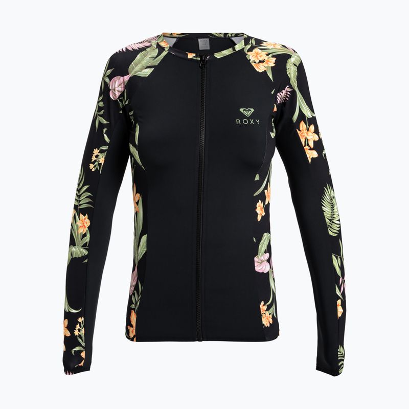 Лонгслів для плавання жіночий ROXY Zip Lycra anthracite island escape 4