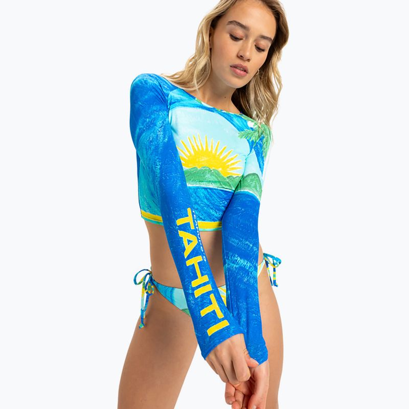 Лонгслів для плавання жіночий ROXY Atlas Crop Top skyway 3