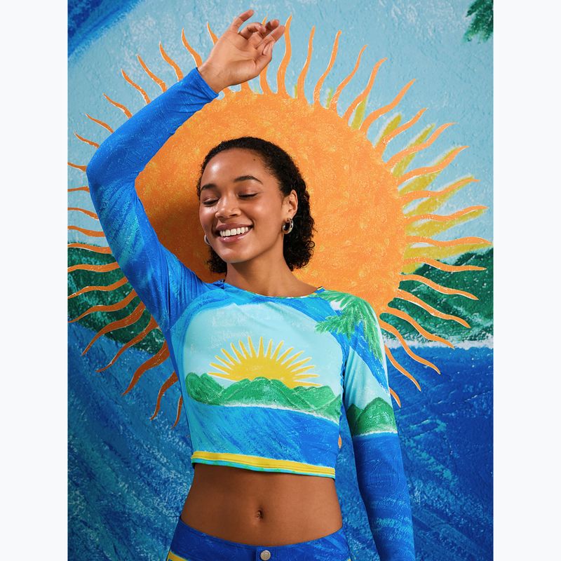 Лонгслів для плавання жіночий ROXY Atlas Crop Top skyway 6