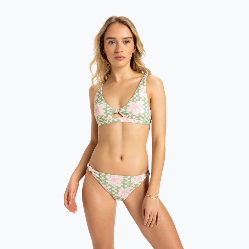 Купальник роздільний жіночий ROXY Hibiscus Daze Elongated Tri basil party waves yw 2