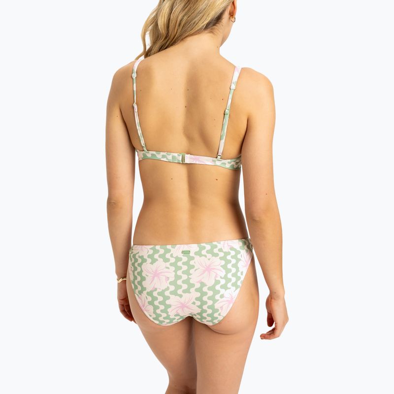 Купальник роздільний жіночий ROXY Hibiscus Daze Elongated Tri basil party waves yw 4