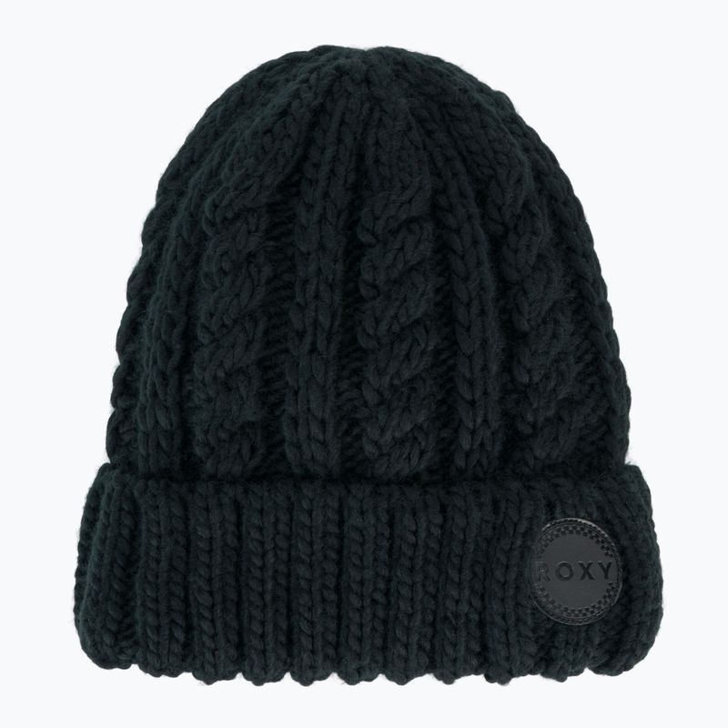 Шапка зимова жіноча ROXY Tram Beanie true black