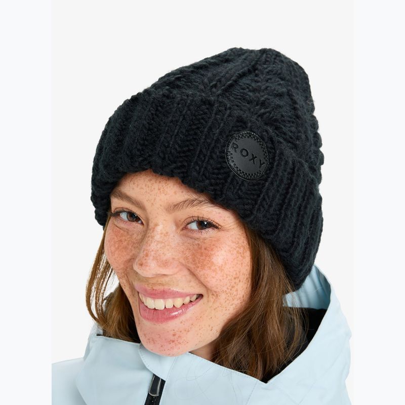 Жіноча зимова шапка ROXY Tram Beanie true black 5