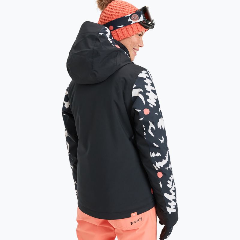 Куртка для сноуборду жіноча ROXY Free Jet true black/big flower 3