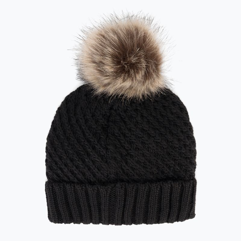 Шапка зимова жіноча ROXY Blizzard Beanie true black 2