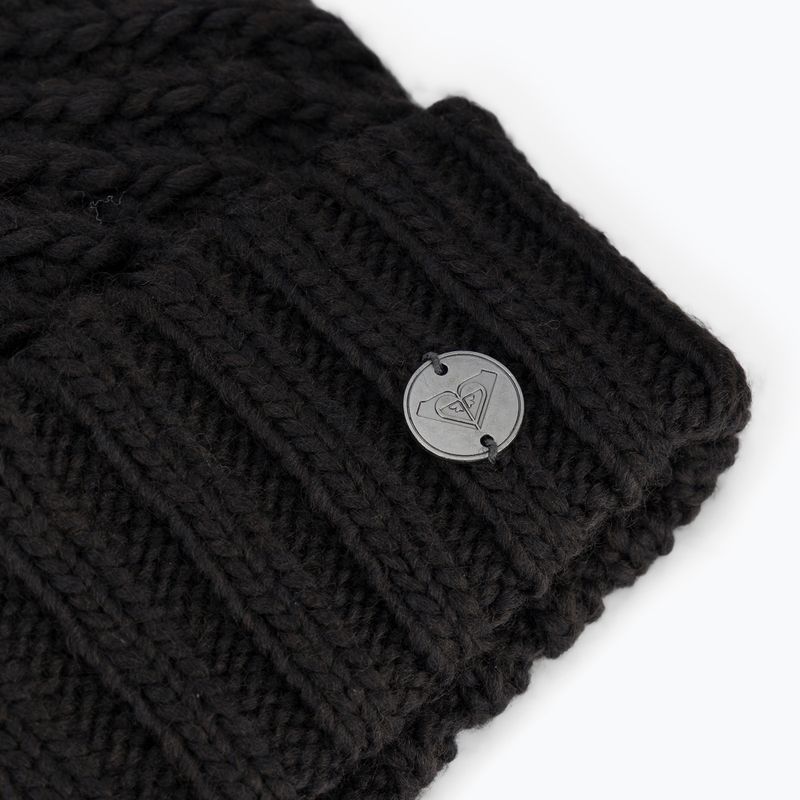Шапка зимова жіноча ROXY Blizzard Beanie true black 3