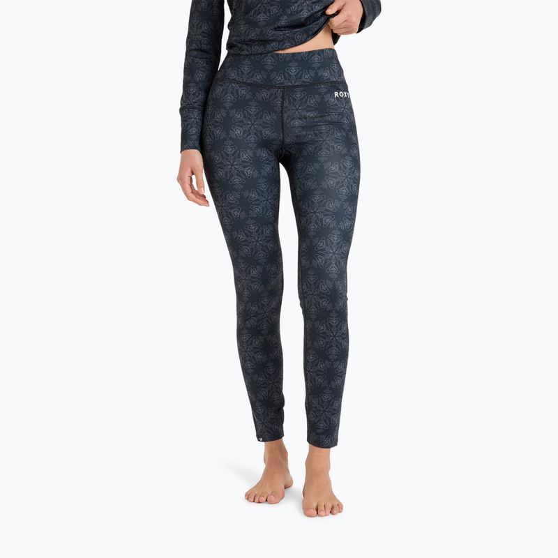 Штани термічні жіночі ROXY Daybreak Brushed true black/snowflakes