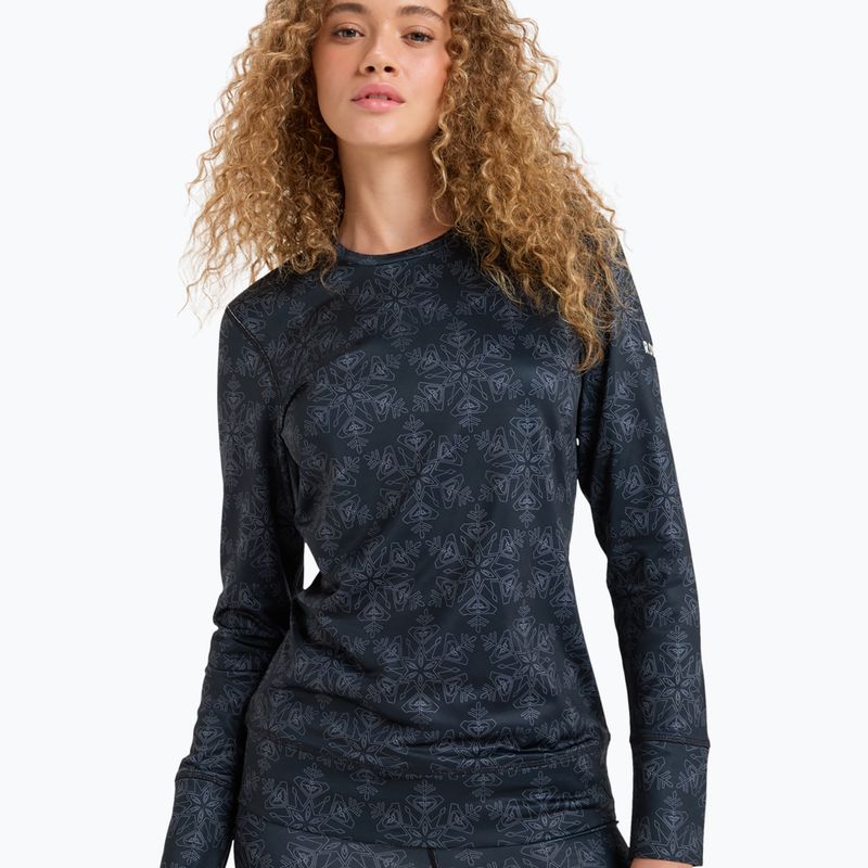 Жіноча термоактивна кофта ROXY Daybreak Brushed true black/snowflakes