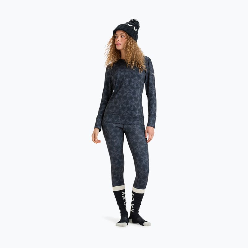 Лонгслів термічний жіночий ROXY Daybreak Brushed true black/snowflakes 2