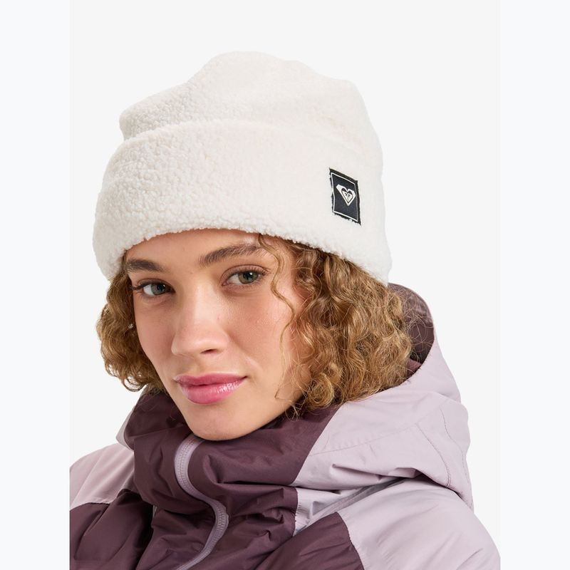 Шапка зимова жіноча ROXY Valwood Beanie whisper white 5