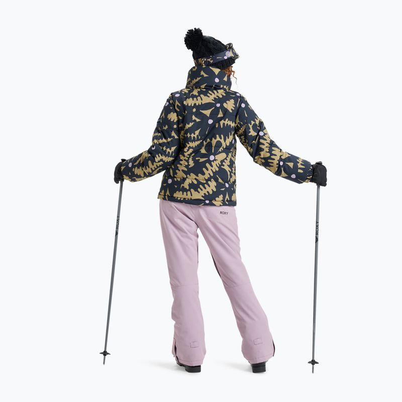 Жіноча куртка для сноуборду ROXY Snow Winter Rebel fennel seed/big flower 3