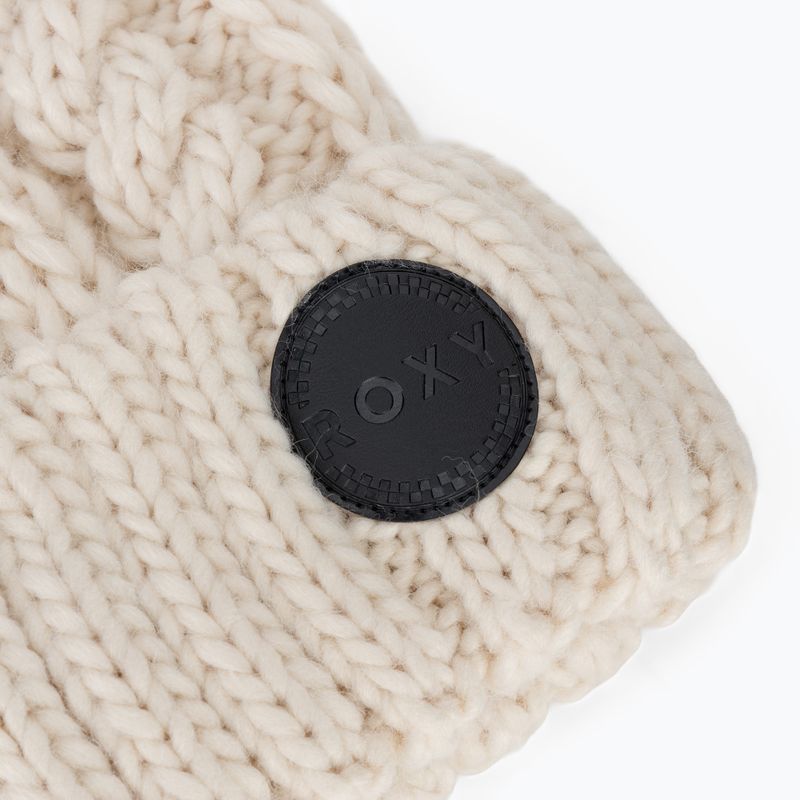 Жіноча зимова шапка ROXY Tram Beanie whisper white 3