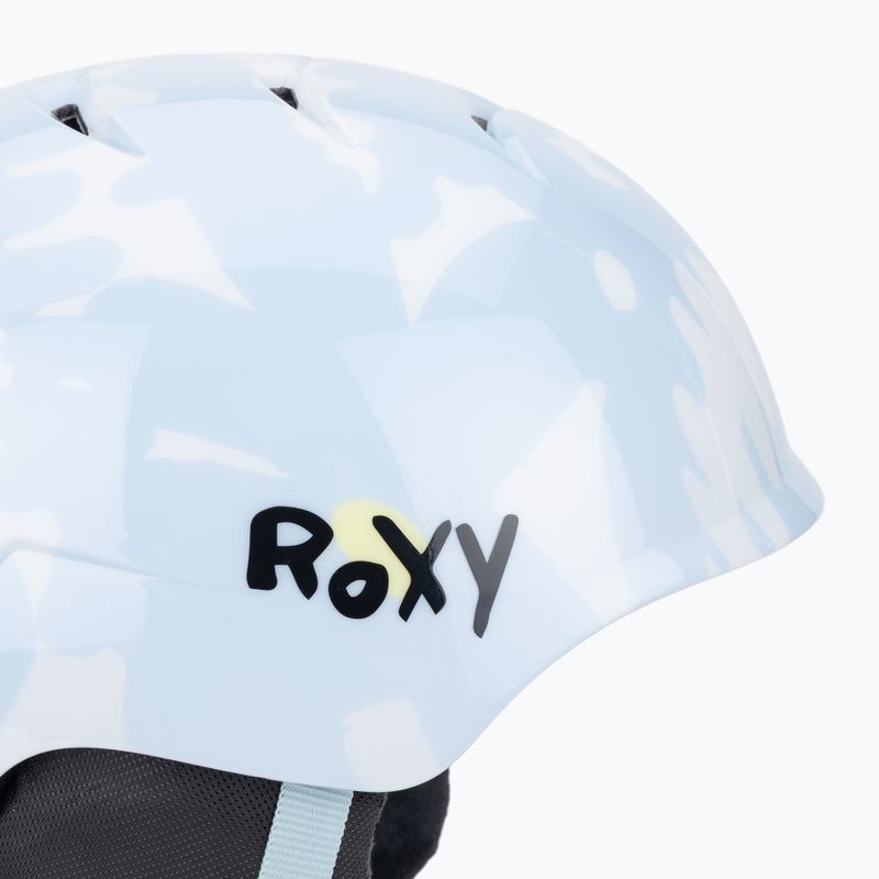 Шолом для сноуборду дитячий ROXY Slush Girl ice blue big flower 7