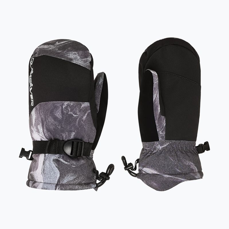 Рукавиці для сноуборду дитячі Quiksilver Mission Mitt thermostamp grayscale