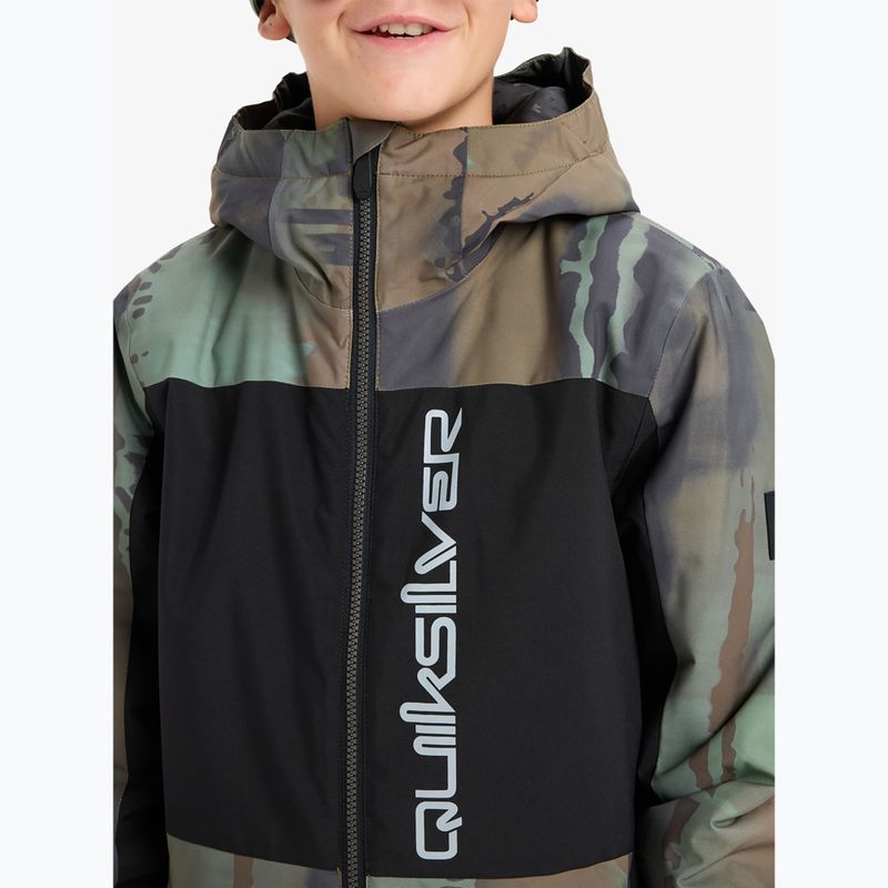 Куртка для сноуборду дитяча Quiksilver Side Hit Block bloomfade dark ivy 5