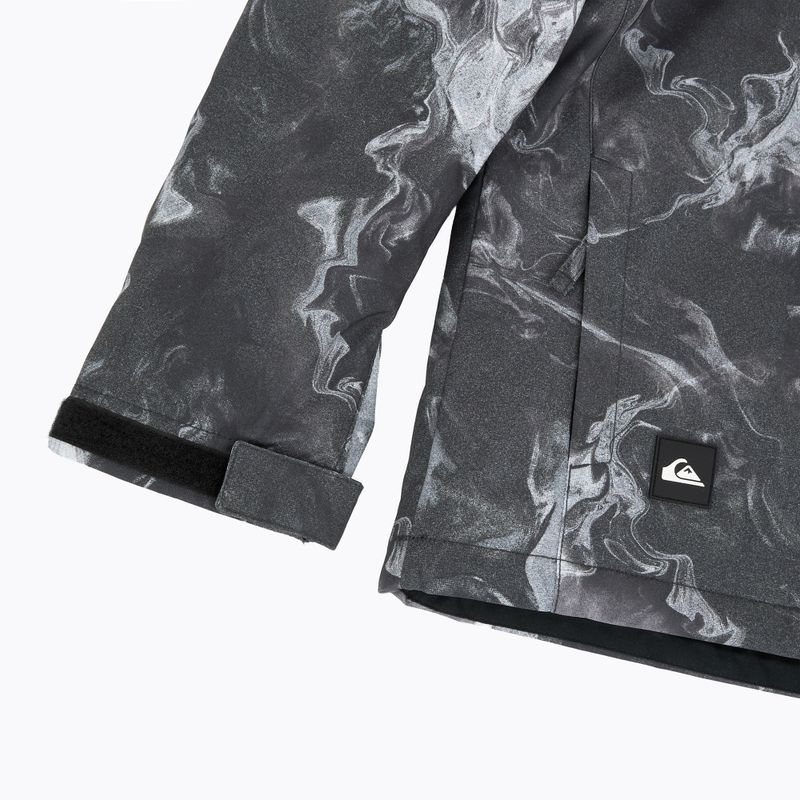 Куртка для сноуборду дитяча Quiksilver Mission Printed thermostamp grayscale 12