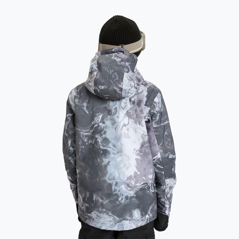 Куртка для сноуборду дитяча Quiksilver Mission Printed thermostamp grayscale 3
