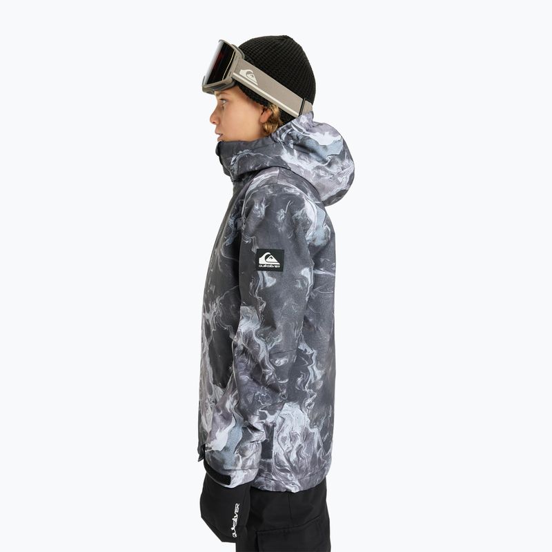 Куртка для сноуборду дитяча Quiksilver Mission Printed thermostamp grayscale 4