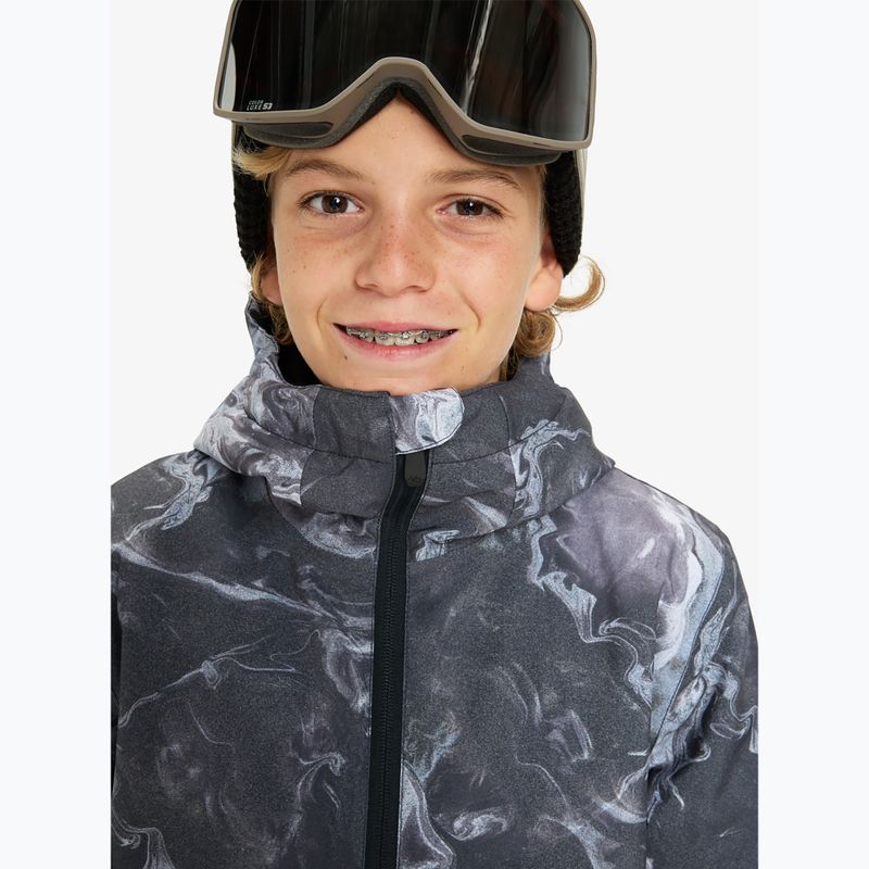 Куртка для сноуборду дитяча Quiksilver Mission Printed thermostamp grayscale 5