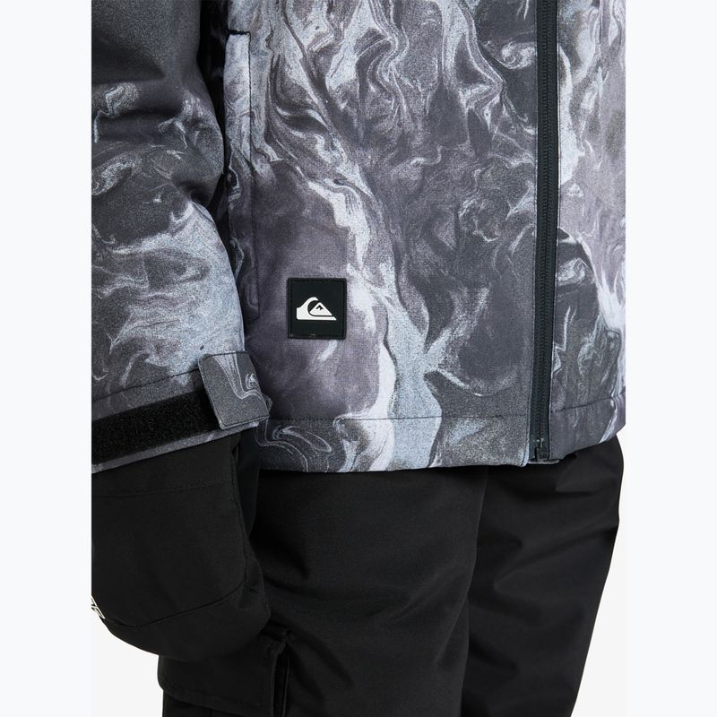 Куртка для сноуборду дитяча Quiksilver Mission Printed thermostamp grayscale 6
