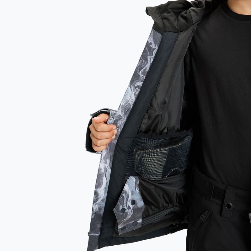 Куртка для сноуборду дитяча Quiksilver Mission Printed thermostamp grayscale 8