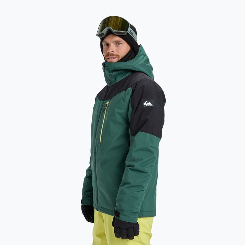 Чоловіча сноубордична куртка Quiksilver Titano trekking green 4