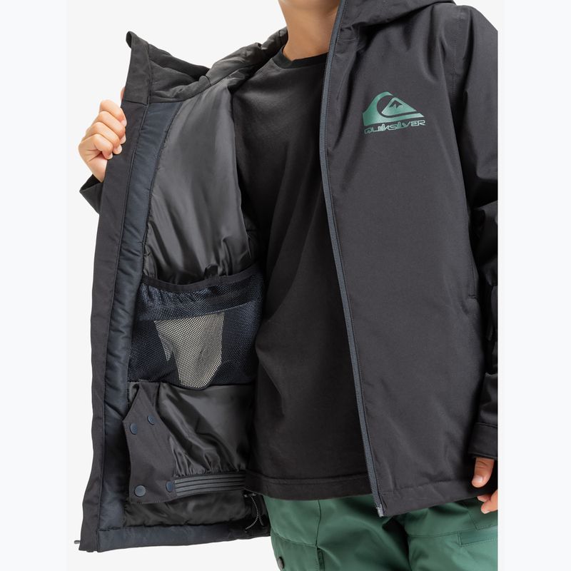 Куртка для сноуборду дитяча Quiksilver Mission true black 8