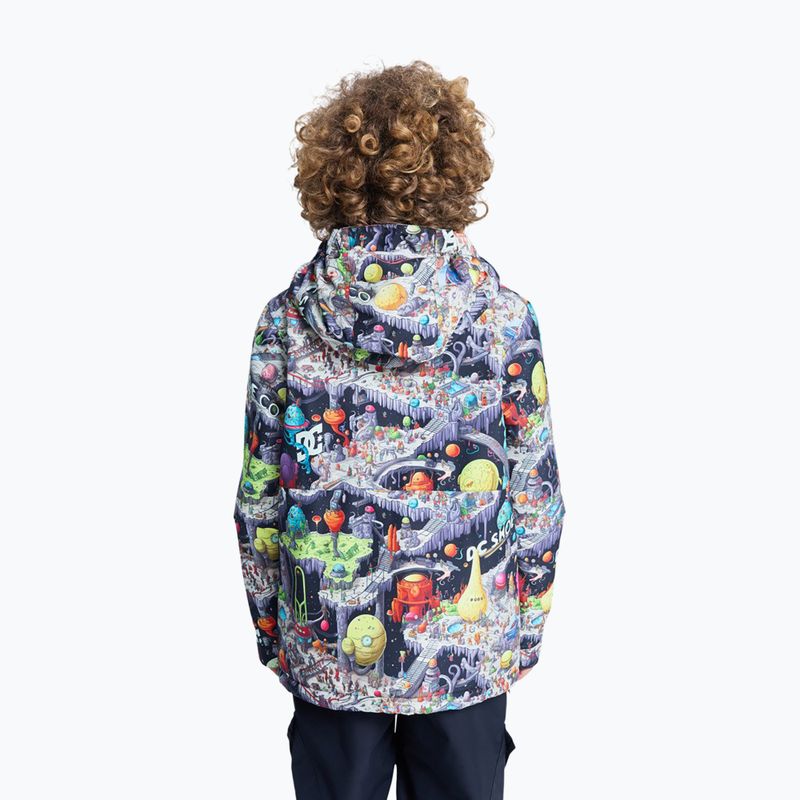 Куртка для сноуборду дитяча DC Basis Print Youth outer world black 2