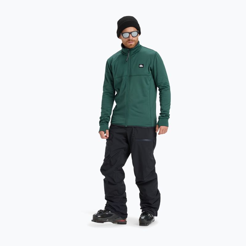 Кофта для сноуборду чоловіча Quiksilver Steep Point Full Zip Fleece trekking green 2