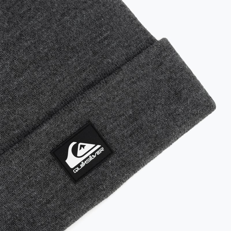 Шапка зимова чоловіча Quiksilver Brigade Beanie dark grey heather 3