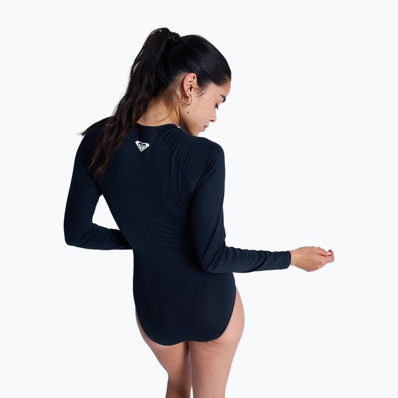 Купальник суцільний жіночий ROXY Essentials Front Zip anthracite 3