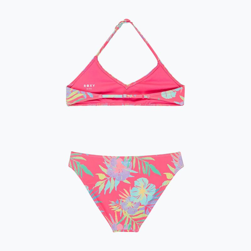Купальник роздільний дитячий ROXY Aquarella Tri Bralette Set sangria sunset 2