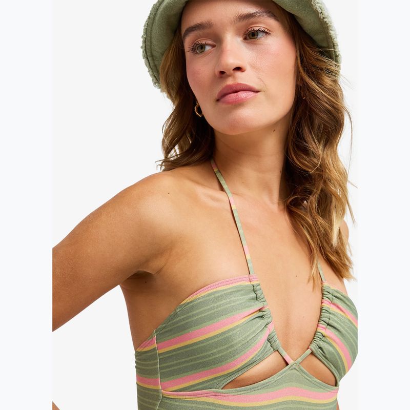 Купальник суцільний жіночий ROXY Dreamer HI oil green say it with stripes 5