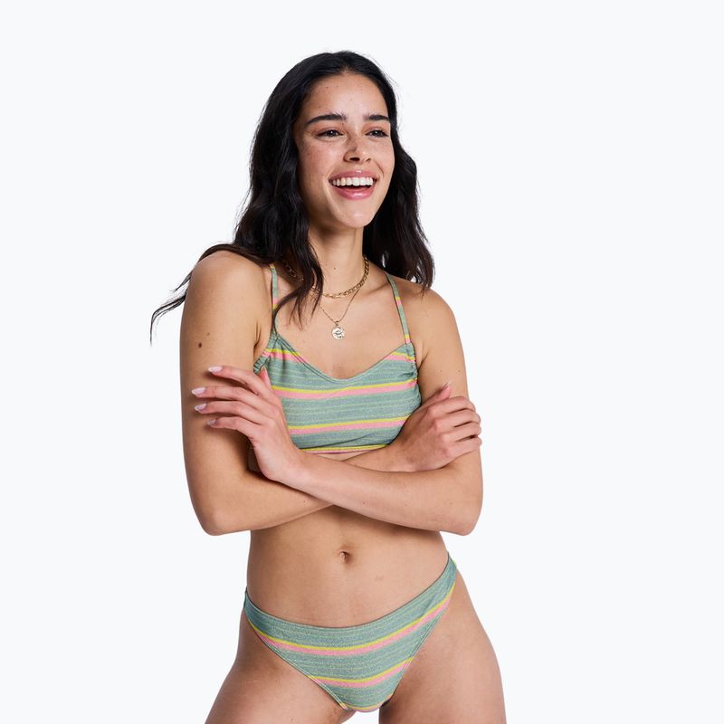 Нижня частина купальника ROXY Ocean Dreamer Cheeky oil green say it with stripes 4
