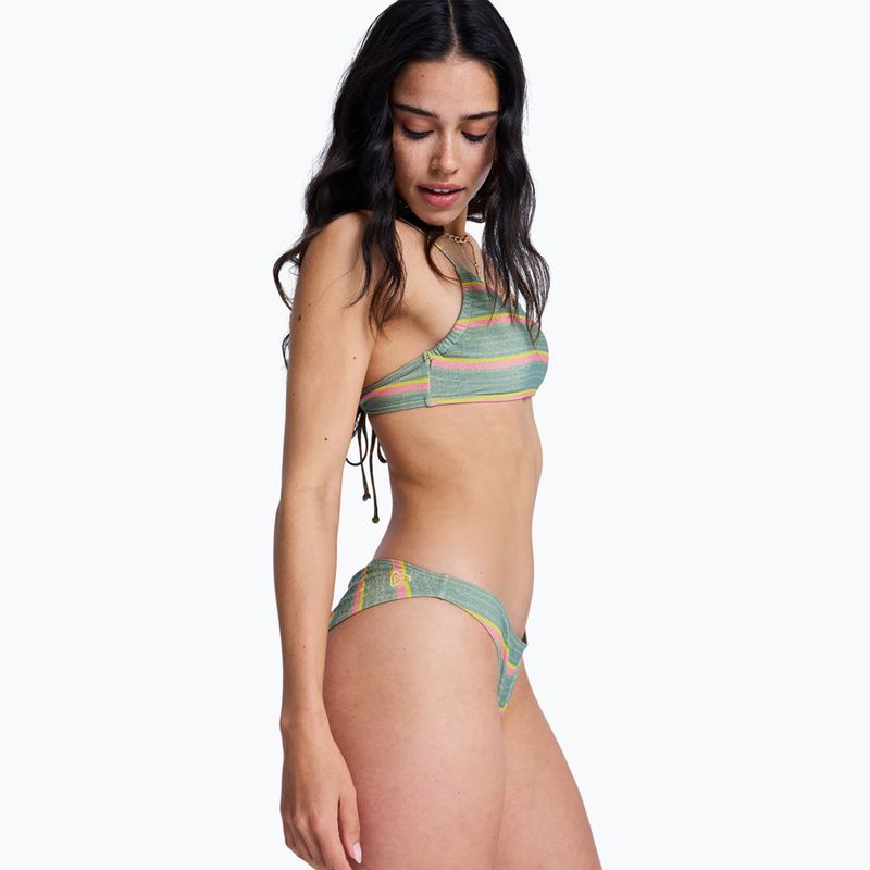 Нижня частина купальника ROXY Ocean Dreamer Cheeky oil green say it with stripes 5