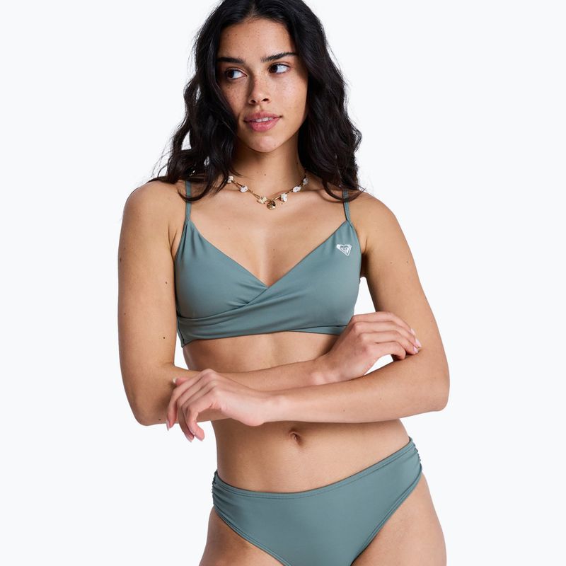 Верхня частина купальника ROXY Solid Essentials Wrap Bralette agave green 5