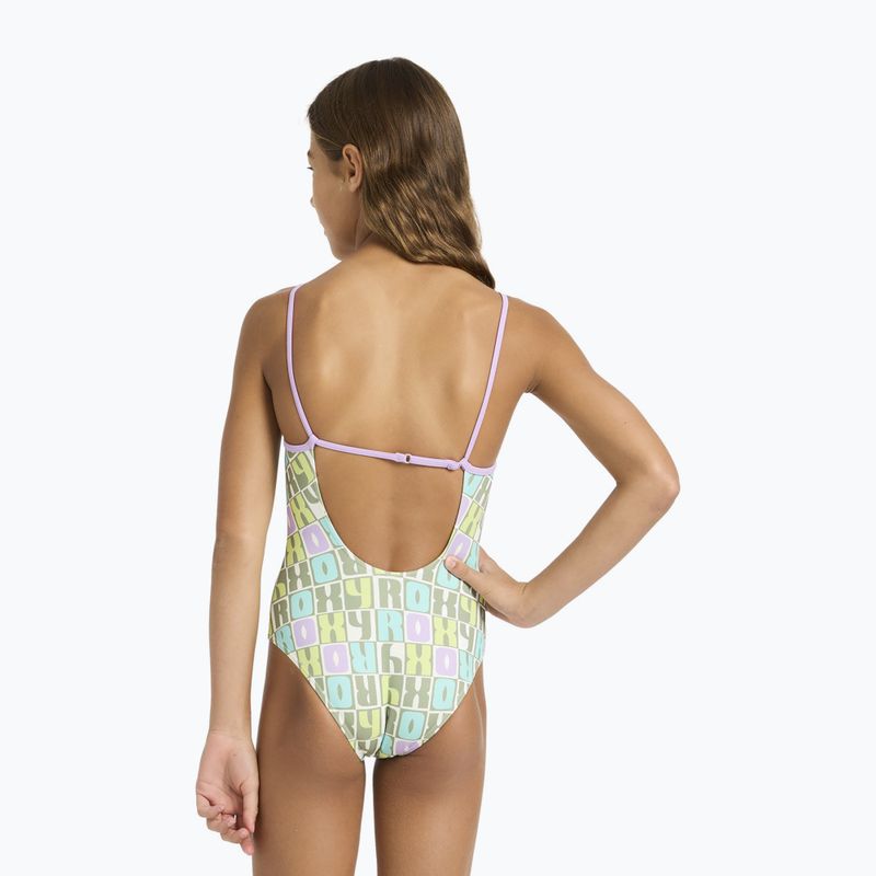 Купальник суцільний дитячий ROXY Letter Up oil green letter up 3