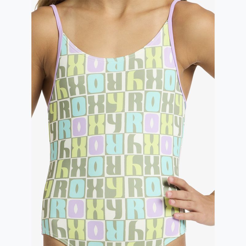 Купальник суцільний дитячий ROXY Letter Up oil green letter up 5