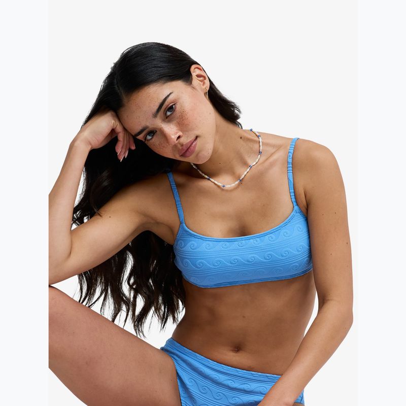 Верхня частина купальника ROXY Paradise Wave Bralette silver lake blue make a splash 6