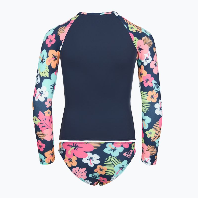 Лонгслів + низ від купальника ROXY Morning Flower Lycra Set mood indigo morning flowers 2