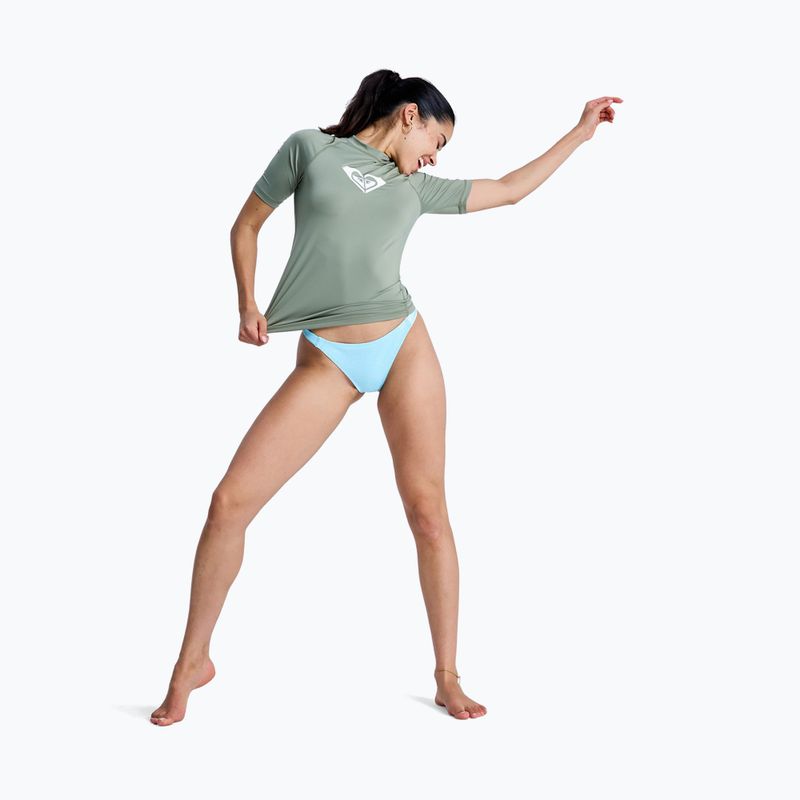 Футболка для плавання жіноча ROXY Whole Hearted oil green 2