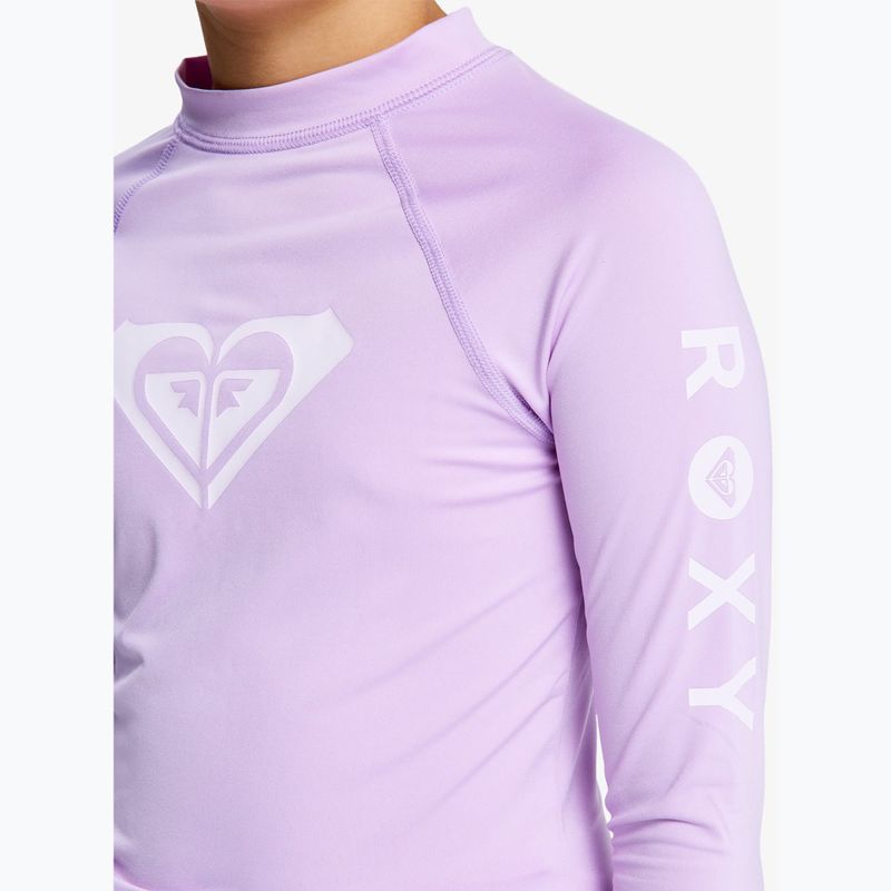 Лонгслів для плавання дитячий ROXY Whole Hearted crocus petal 4