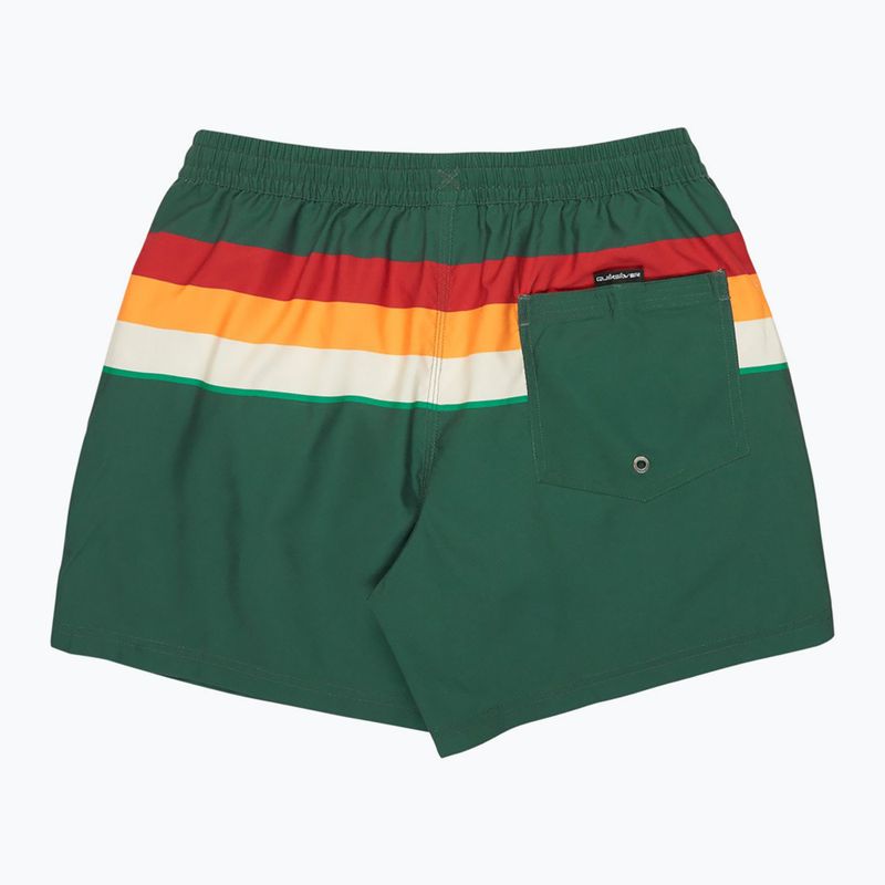 Шорти для плавання чоловічі Quiksilver Everyday Printed Volley 15" forest outside stripe 2