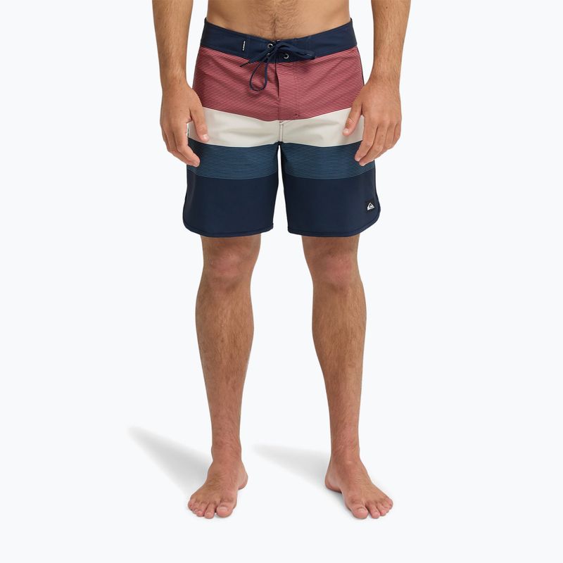 Шорти для плавання чоловічі Quiksilver Surfsilk Scallop 18" dark navy tijuana 3