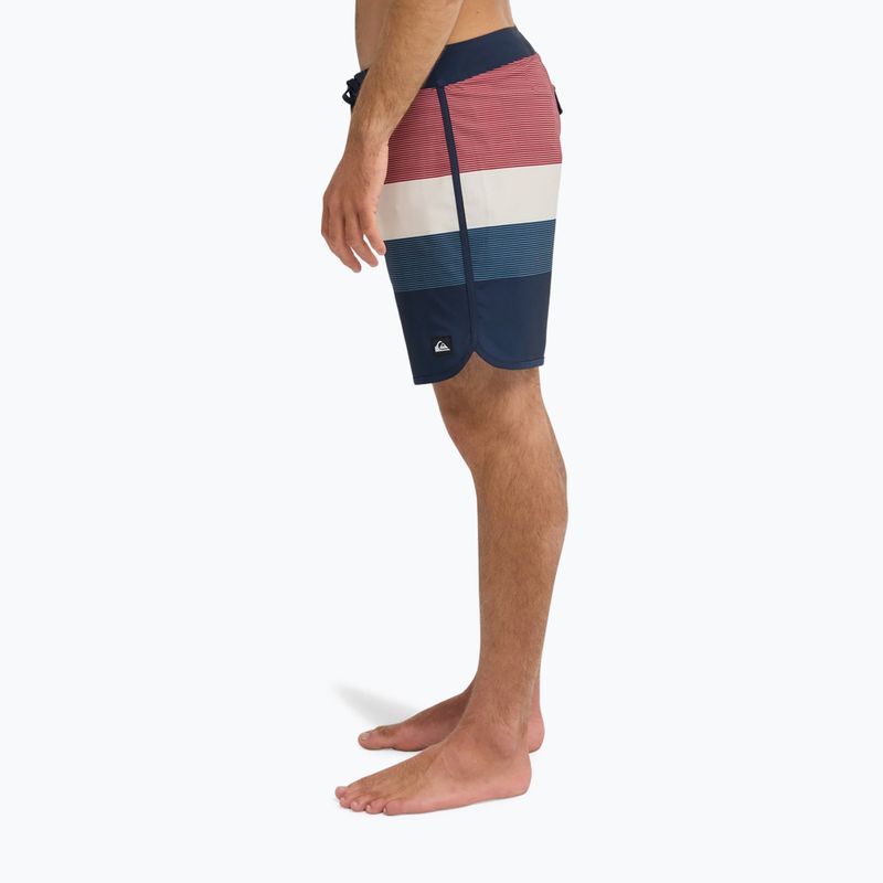 Шорти для плавання чоловічі Quiksilver Surfsilk Scallop 18" dark navy tijuana 6