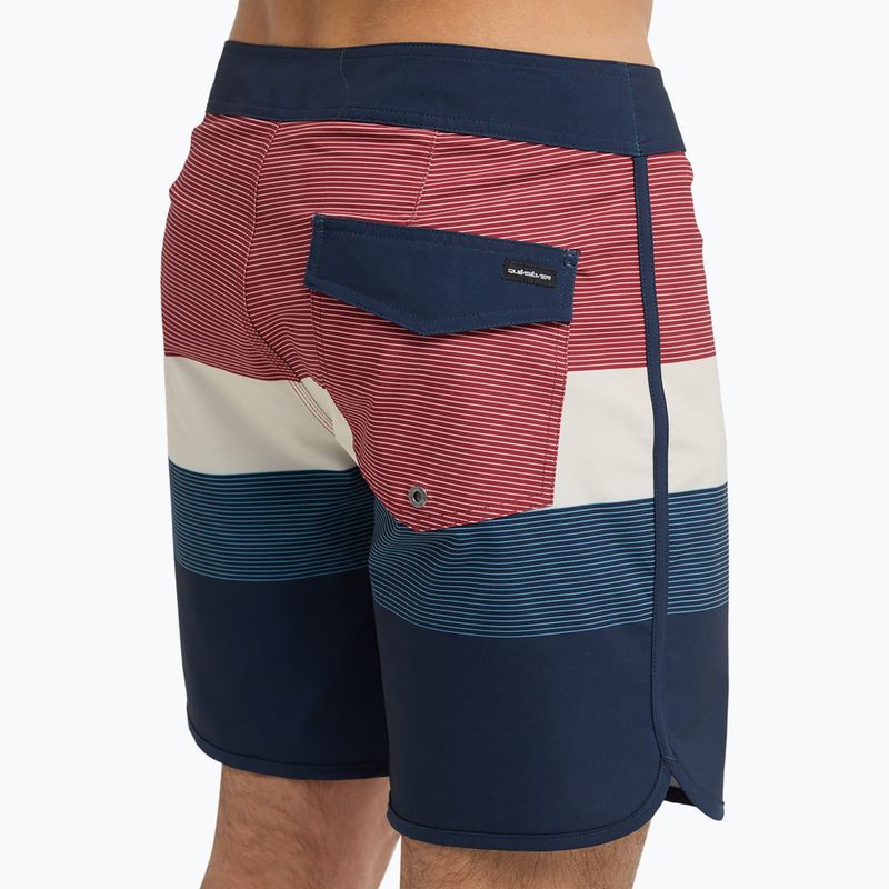 Шорти для плавання чоловічі Quiksilver Surfsilk Scallop 18" dark navy tijuana 8