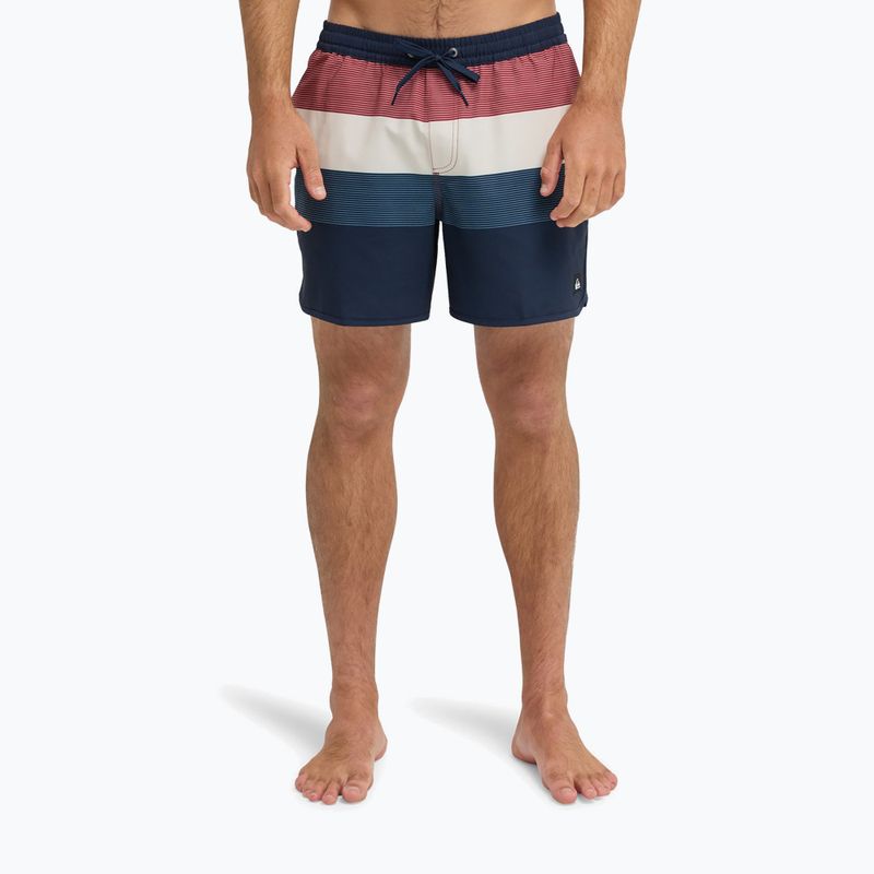 Шорти для плавання чоловічі Quiksilver Stretch Scallop Volley 16" dark navy tijuana 3