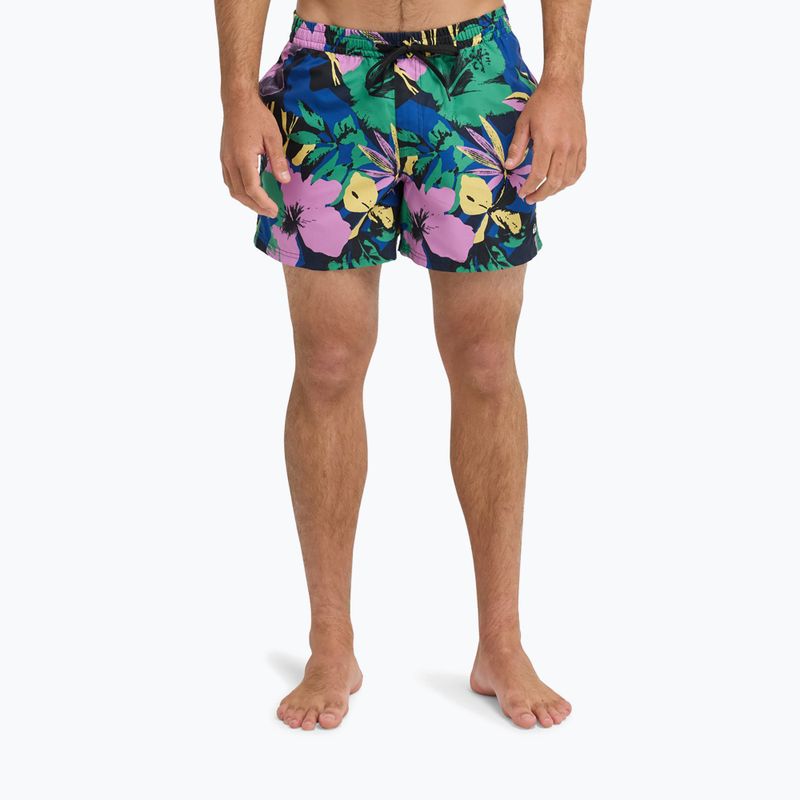 Шорти для плавання чоловічі Quiksilver Everyday Printed Volley 15" dark navy interact floral 3
