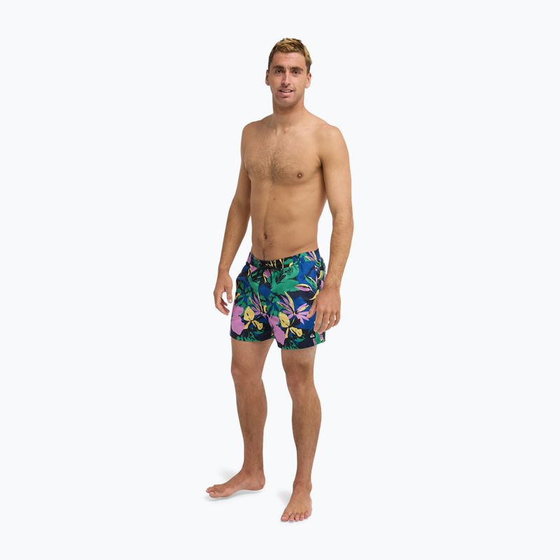 Шорти для плавання чоловічі Quiksilver Everyday Printed Volley 15" dark navy interact floral 4