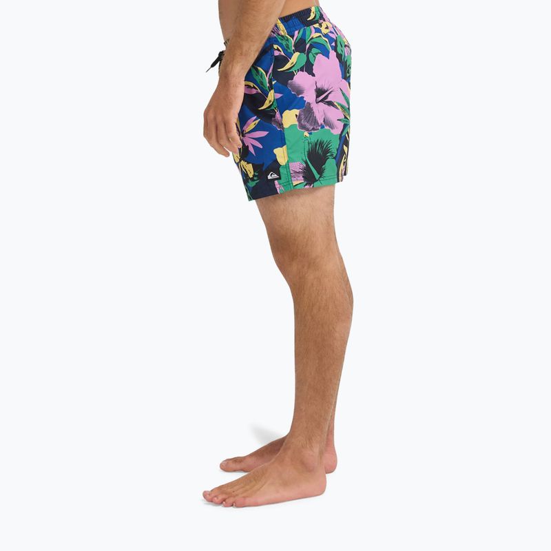 Шорти для плавання чоловічі Quiksilver Everyday Printed Volley 15" dark navy interact floral 6